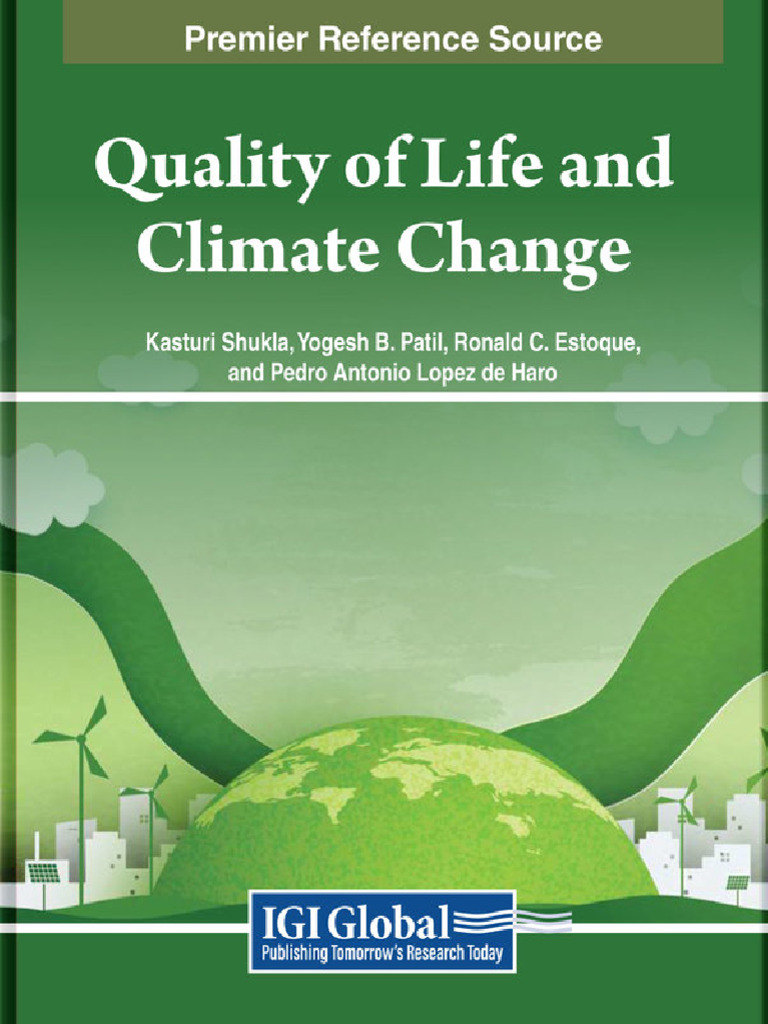 Quality of Life and Climate Change - Impacts, Sustainable Adaptation, and  Social-Ecological Resilience (Practice, Progress, and Proficiency in  Sustainability (PPPS) Book Series) | PDF | Climate Change | Climate  Resilience