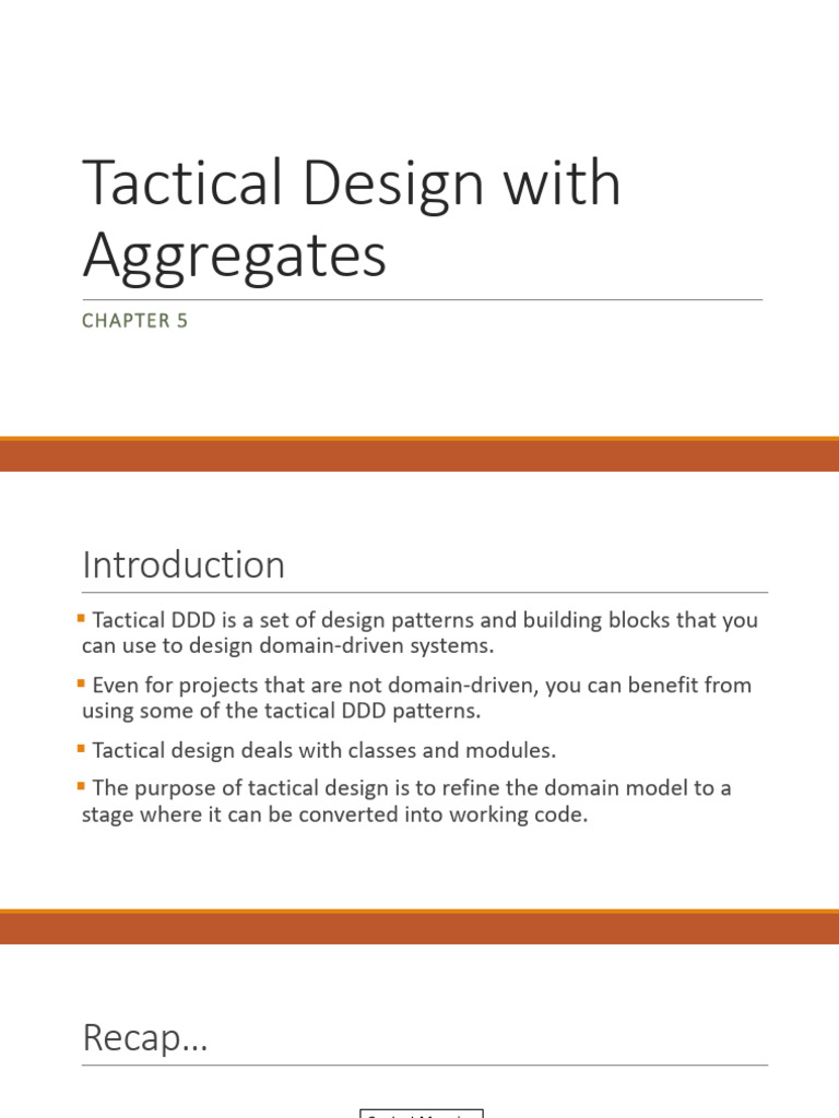 Tactical Design in Domain-Driven Design | PDF | Computer Science ...