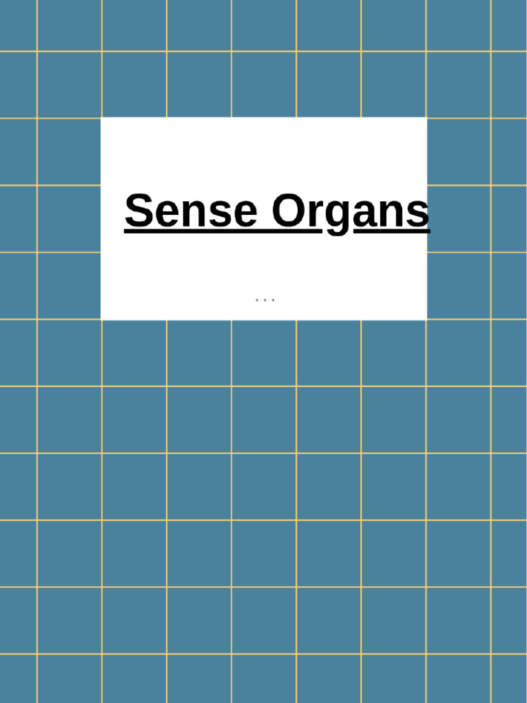 Sense Organs Compressed Pdf