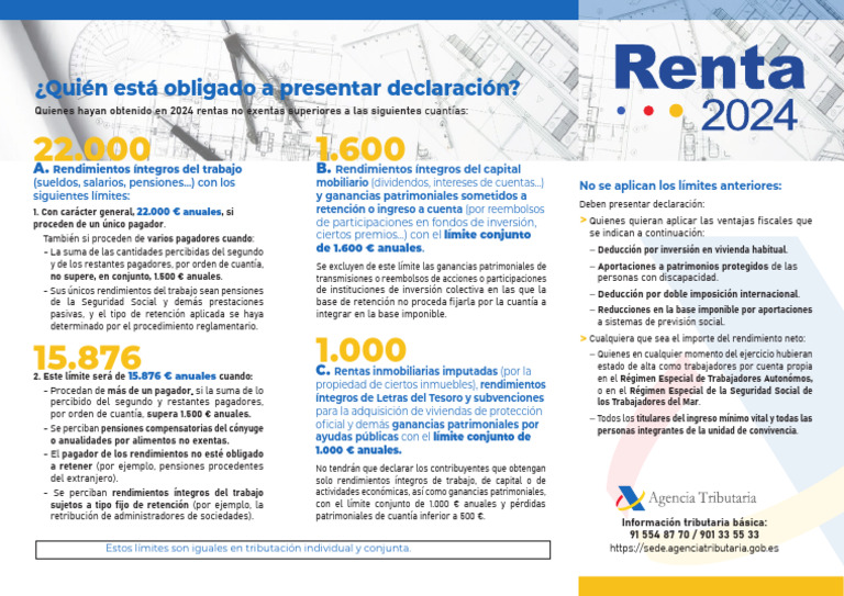 Obligacion Declarar Renta 2024 | PDF | Pensión | Inversiones