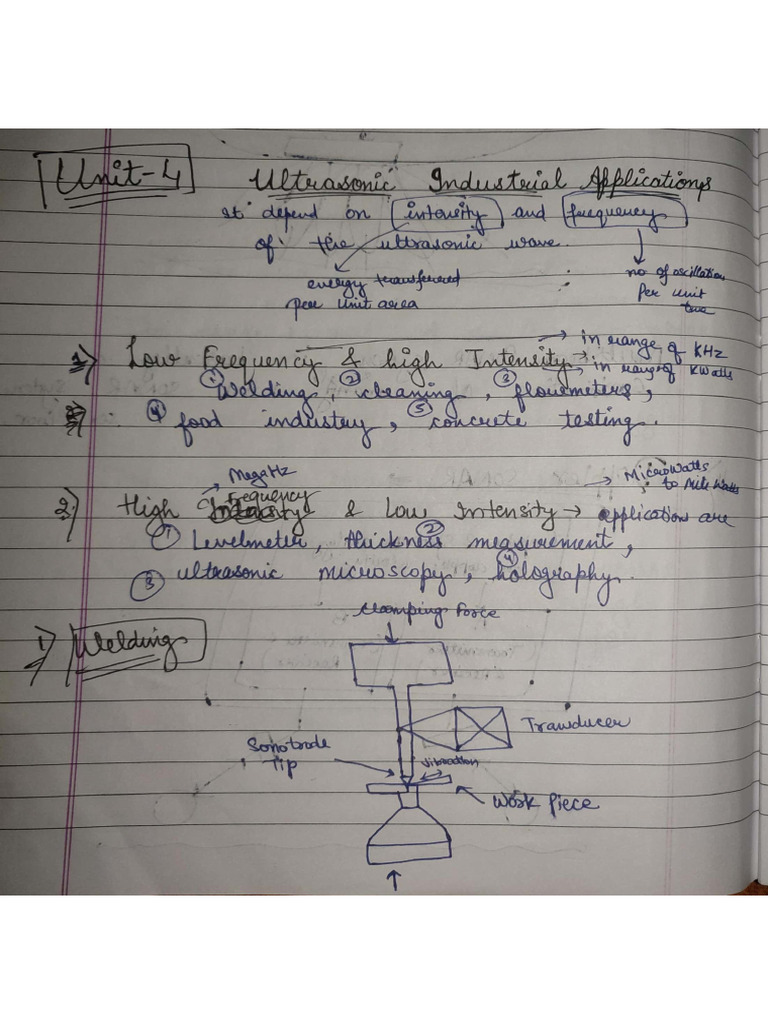 Ultrasonic Unit 4 Notes | PDF