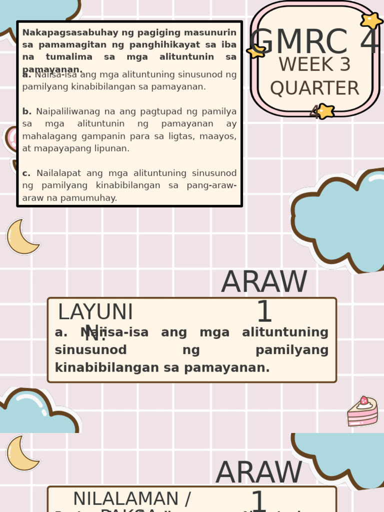 GMRC 4 - Week 3 Quarter 4 | PDF