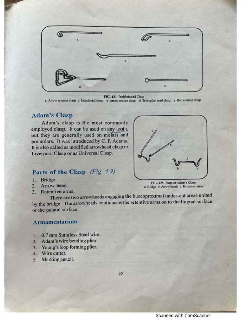Adams Clasp MS Rani | PDF