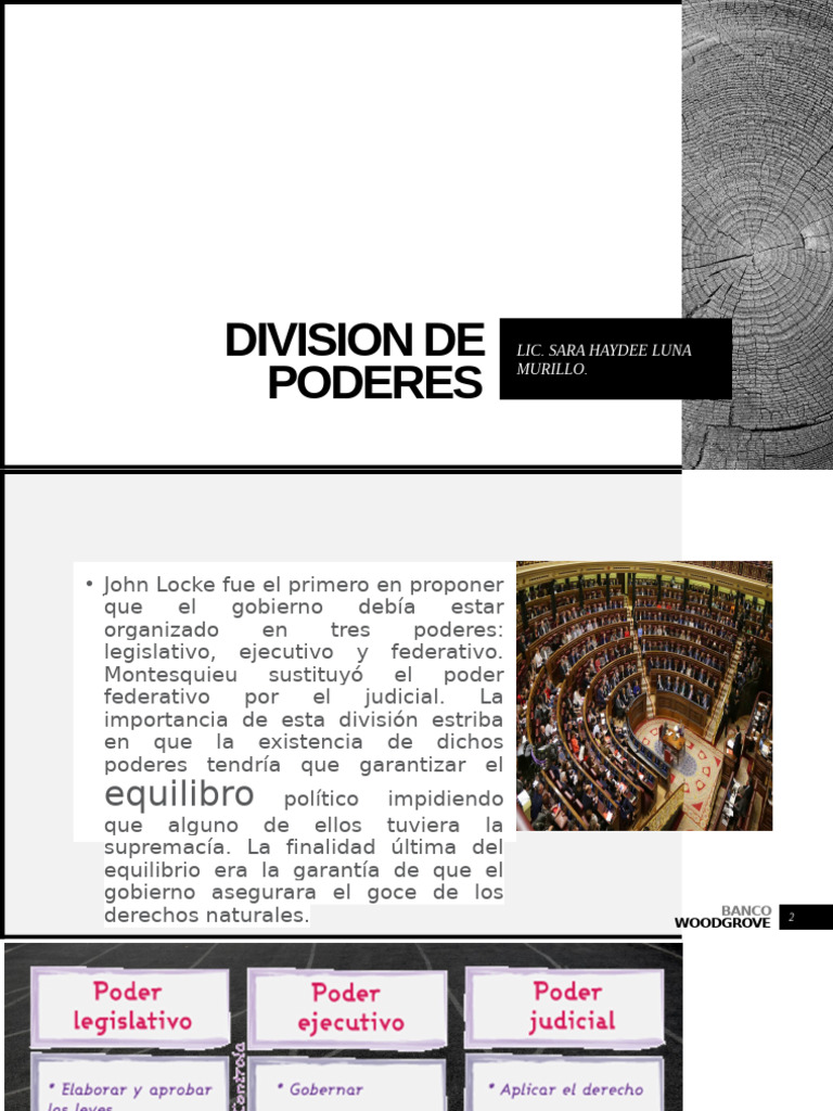Division de Poderes | PDF | Separación de poderes | Legislador