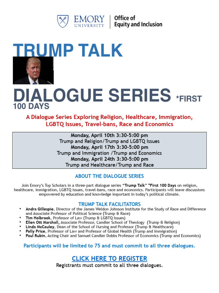 Trump Talk: Dialogue Series on Key Issues | PDF