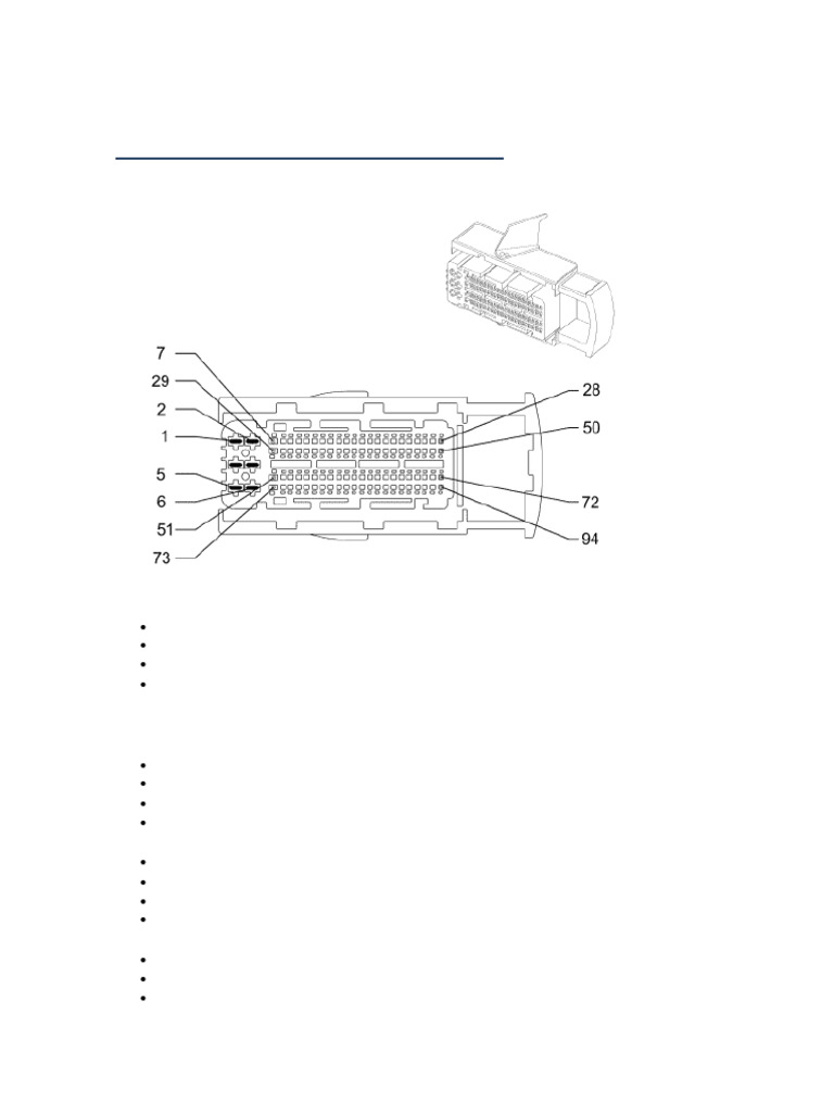 K20 Engine Control Module Connector Info | PDF | Throttle | Internal ...