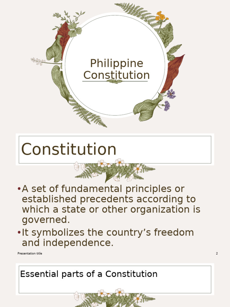 Philippine Constitution 102841 1 | PDF | Suffrage | Citizenship