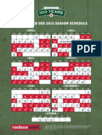 Boston Schedule 2012