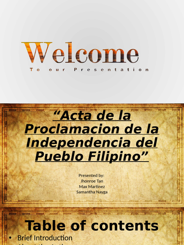 Proclamation of Philippine Independence | PDF | Philippines