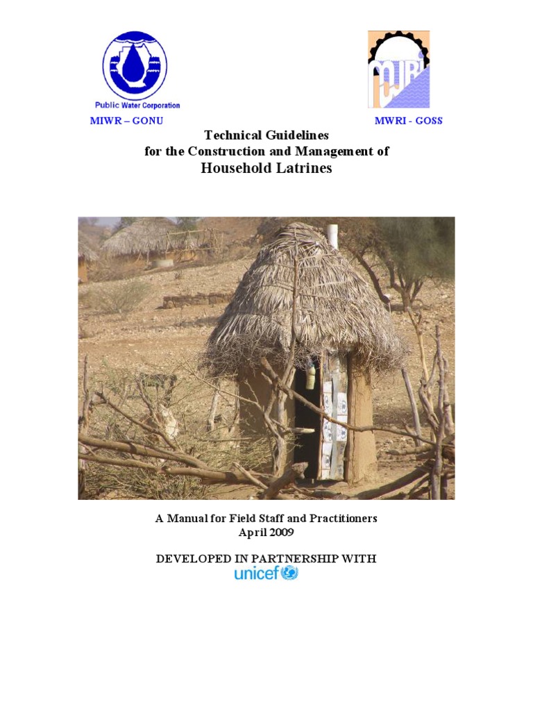 Household Latrine Guidelines for Sudan | PDF | Wash | Sanitation