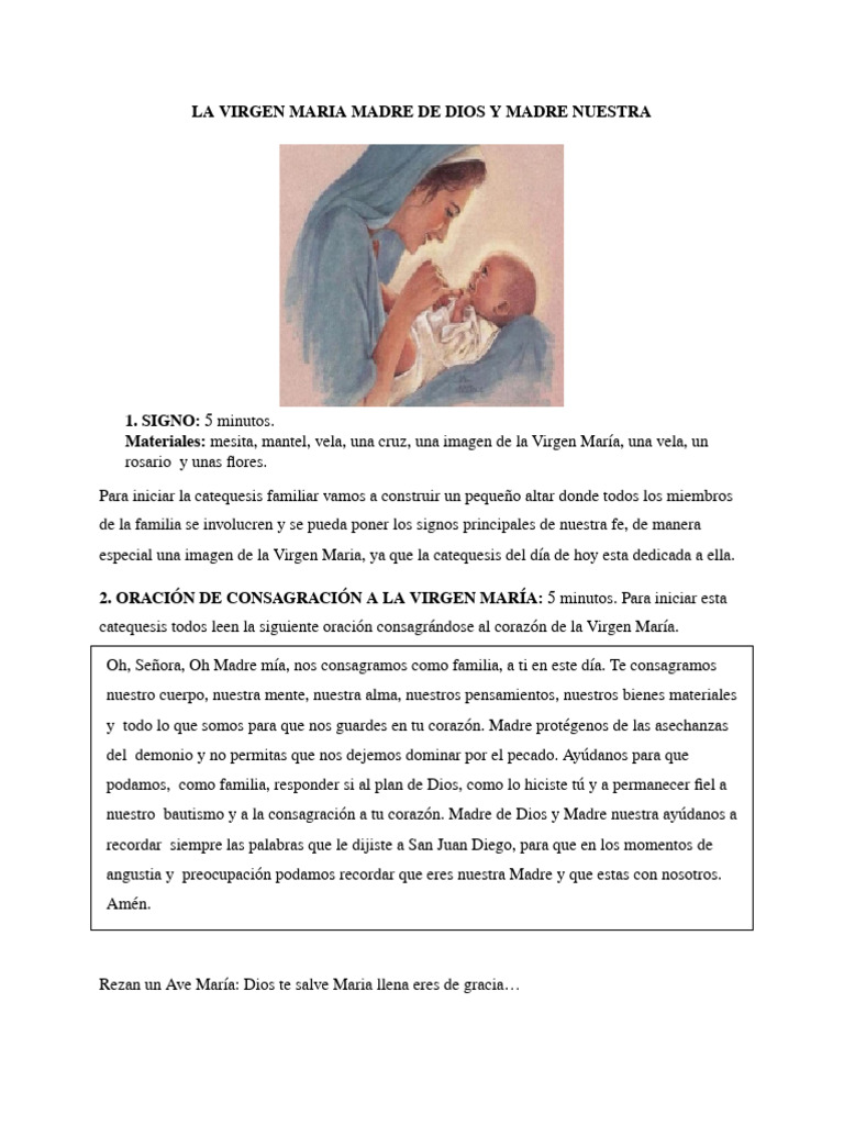 Virgen María: Madre y Modelo de Fe | PDF | María, madre de Jesús | Jesús