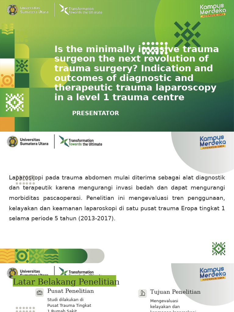 Is The Minimally Invasive Trauma Surgeon The Next Revolution of Trauma ...