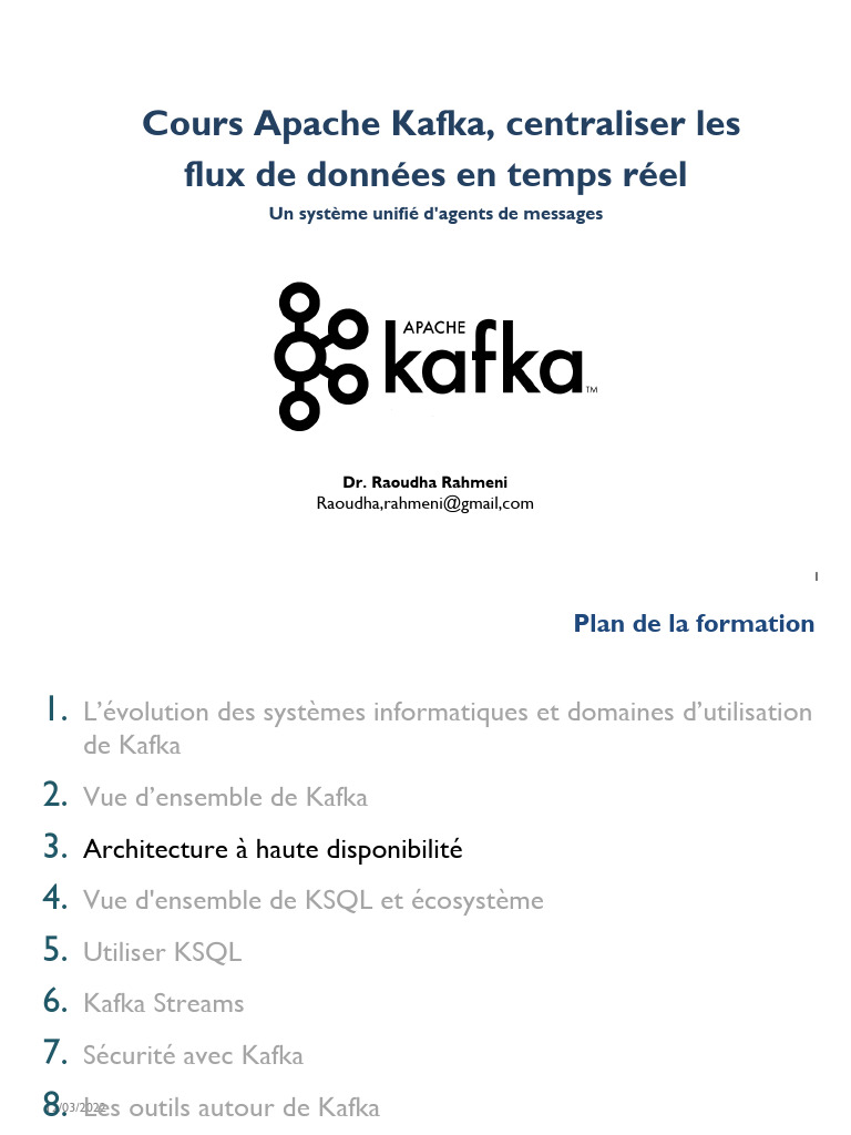 Introduction à Apache Kafka et KSQL | PDF | Bases de données | Apache ...