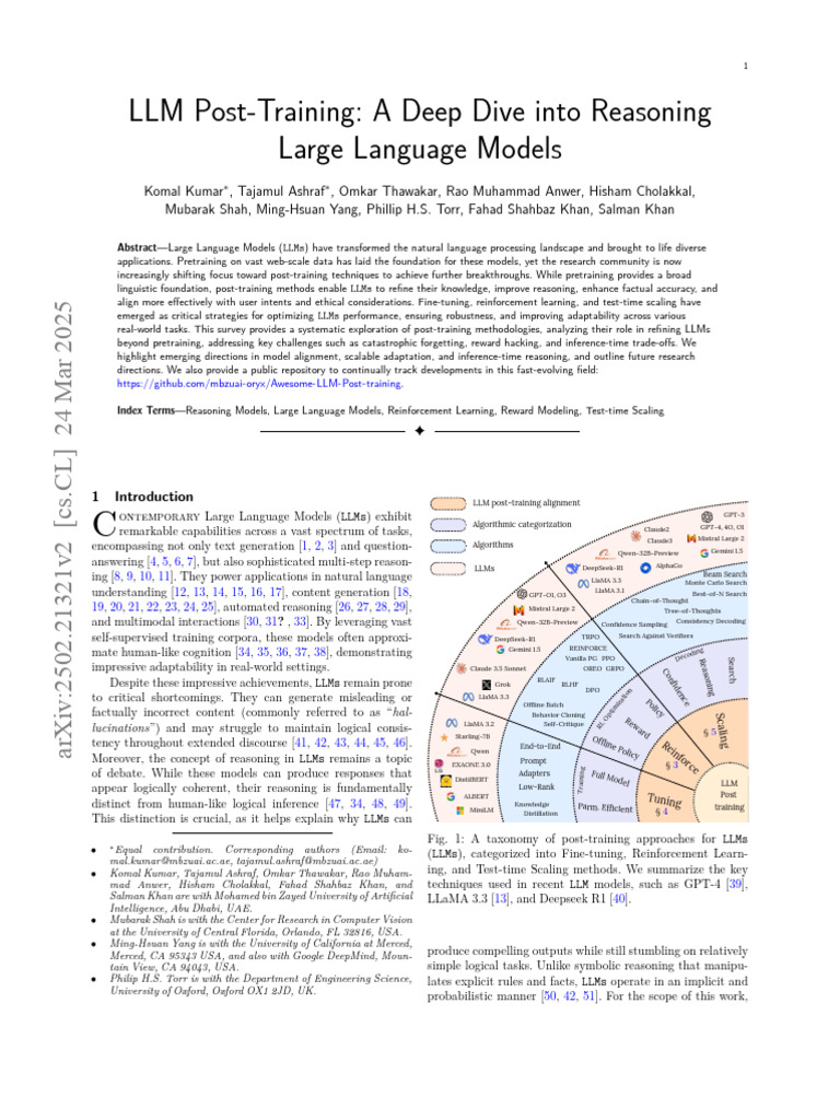 LLM Post-Training Techniques Explained | PDF | Cognitive Science | Learning