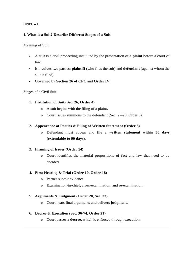 CPC - Last 3 Years Papers | PDF | Lawsuit | Res Judicata