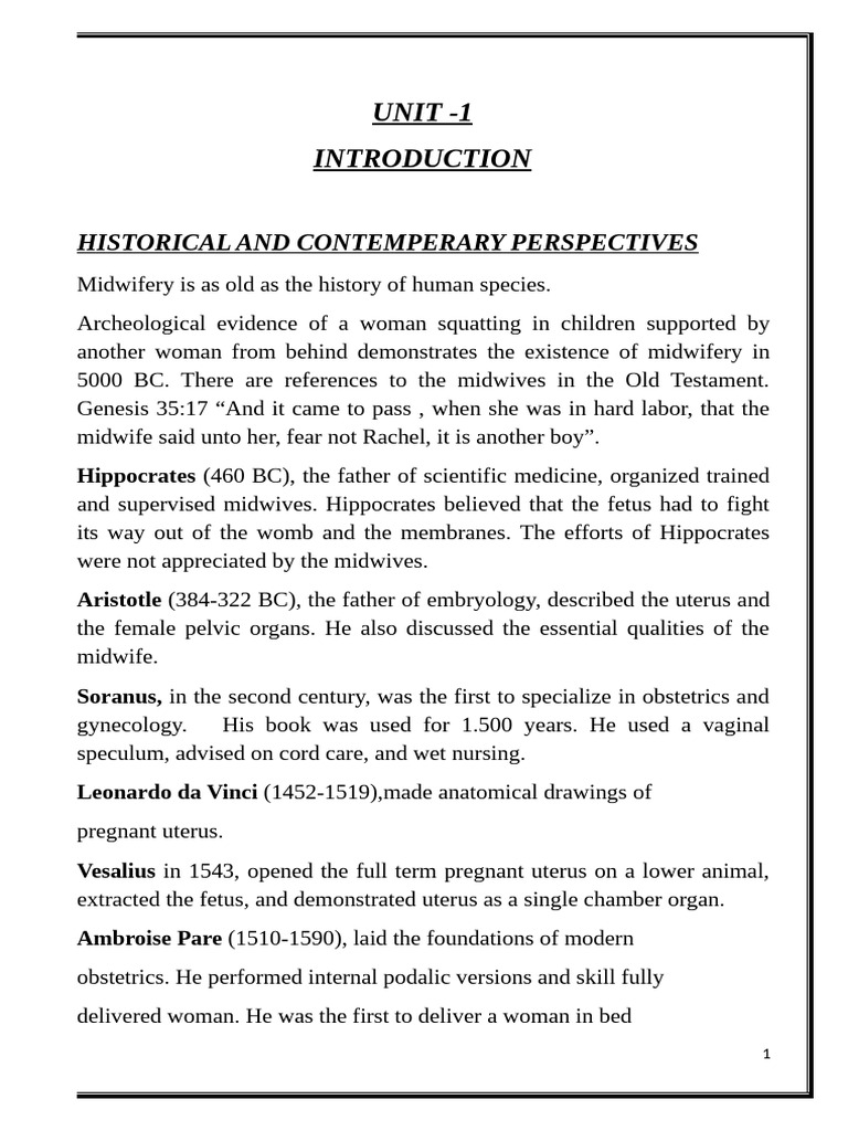 History and Epidemiology of Midwifery | PDF | Midwifery | Childbirth