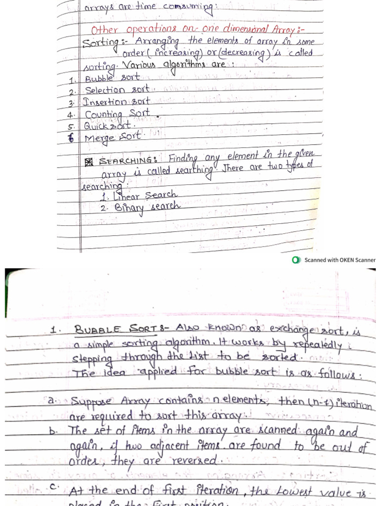 UNIT 3 Sorting | PDF