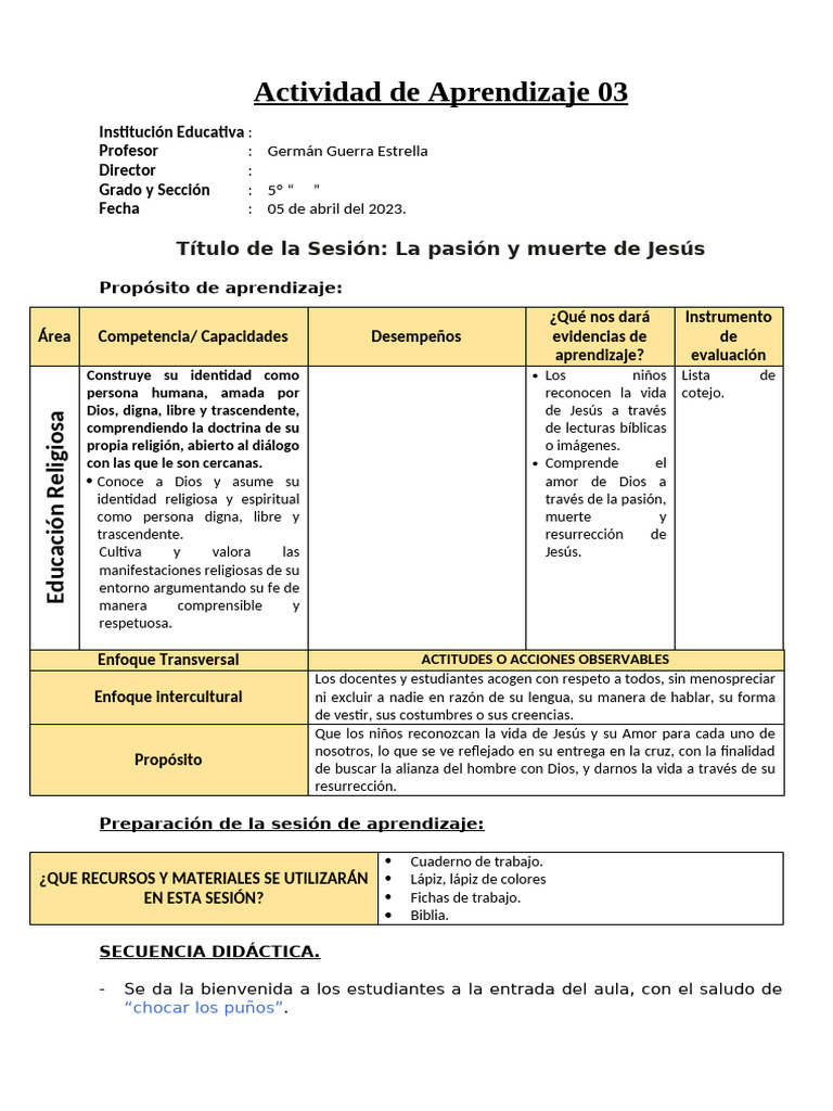 Pasión y Muerte de Jesús para Niños | PDF | Jesús | Crucifixion de jesus