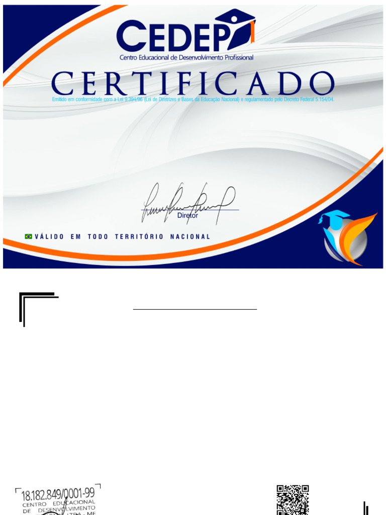 Certificado de Mecânica Industrial CEDEP | PDF