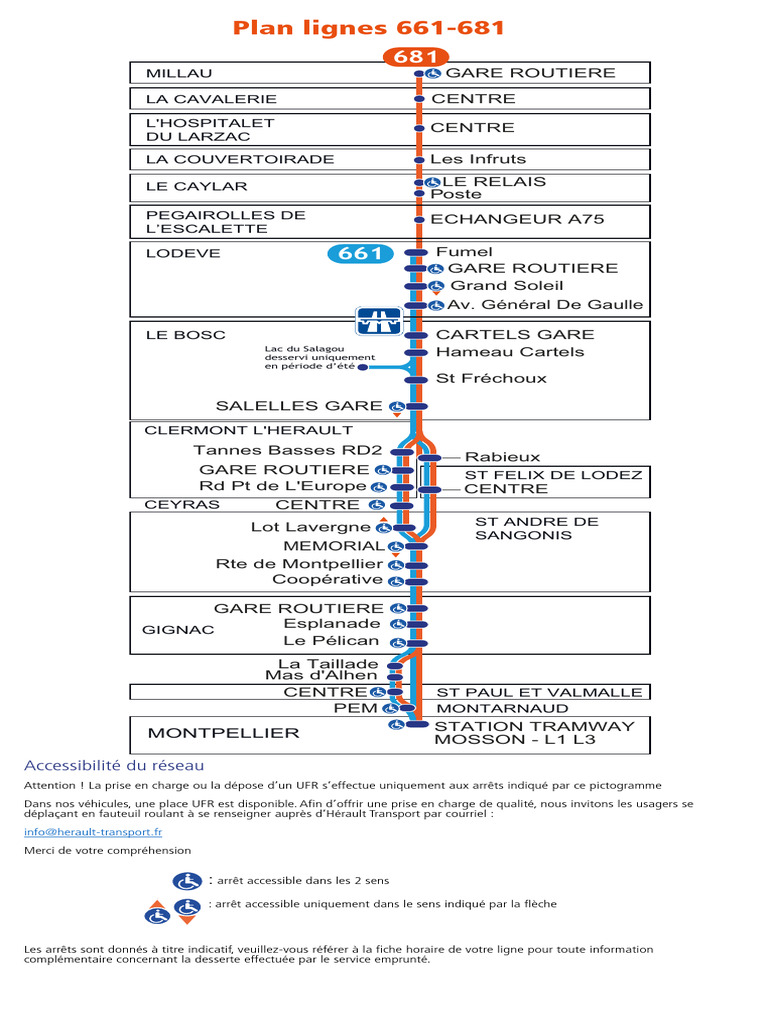 Accessibilité des lignes de bus 681 et 661 | PDF | Transport public ...