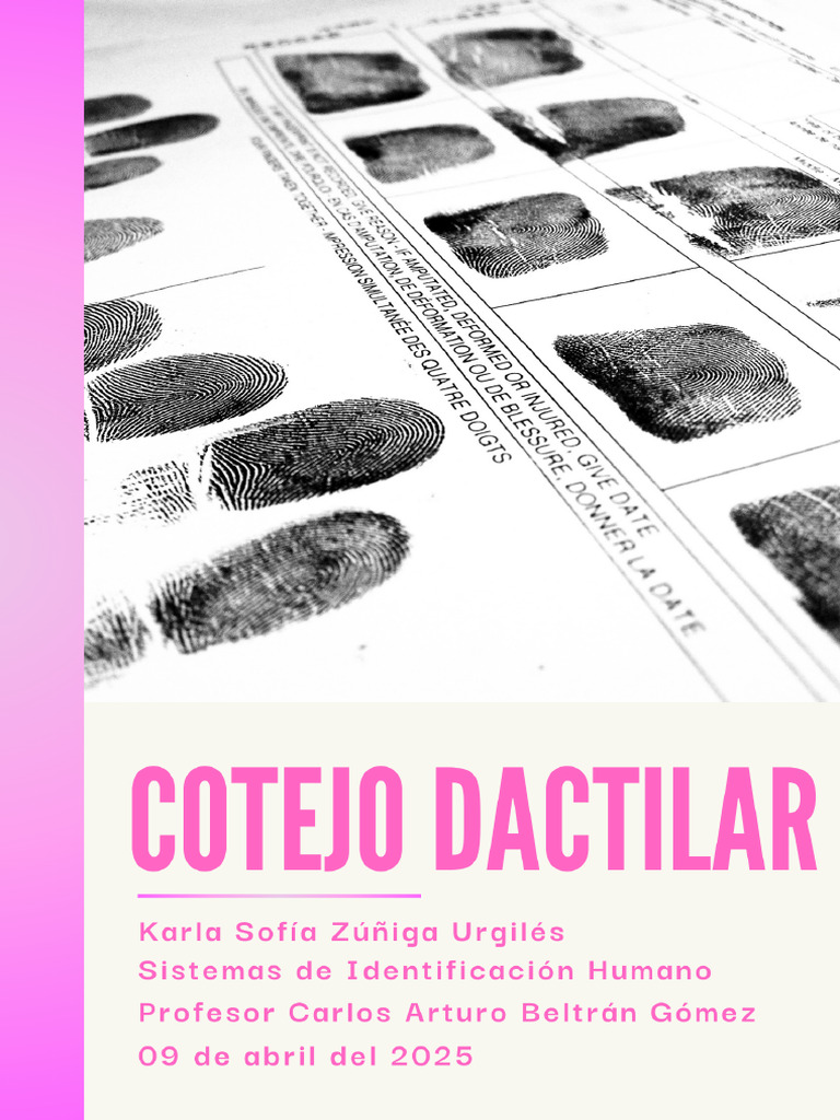 Comparación de Dactiloscopia Abrupta | PDF