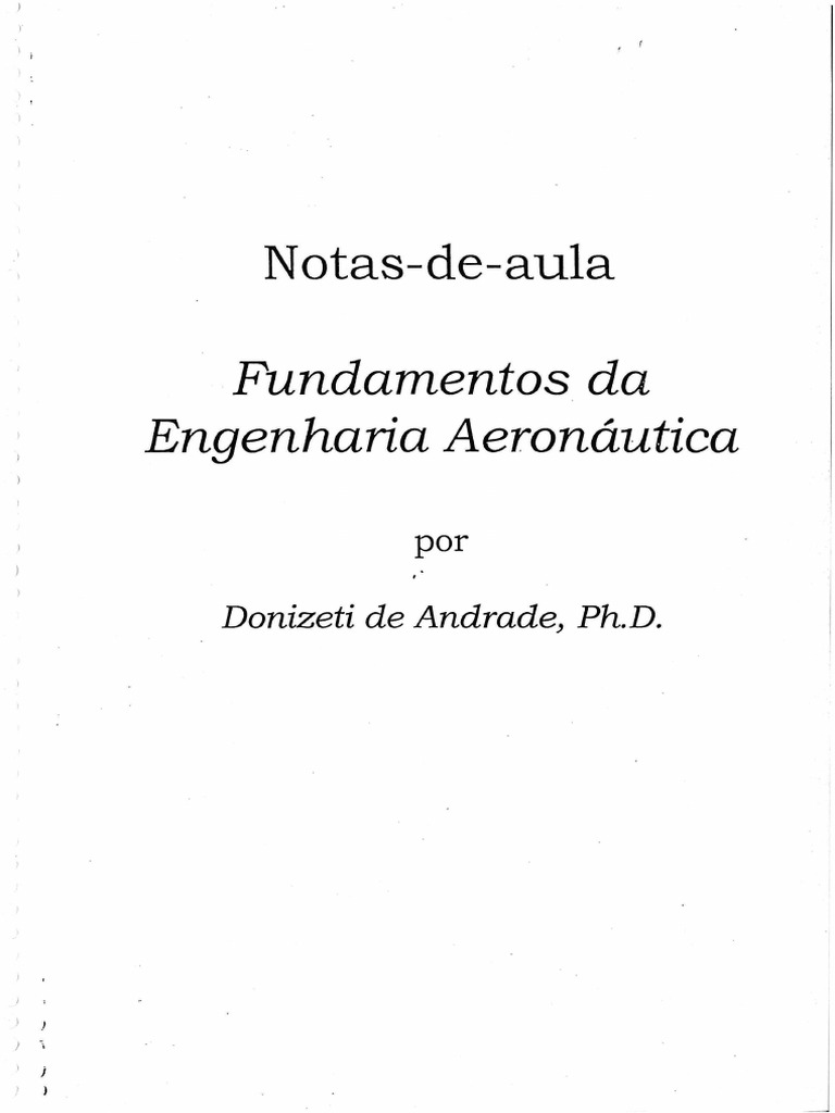 Fundamentos da Engenharia Aeronáutica | PDF | Voo | Engenharia