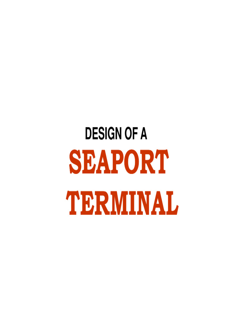 Seaport Terminal Design Guidelines | PDF | Port | Parking