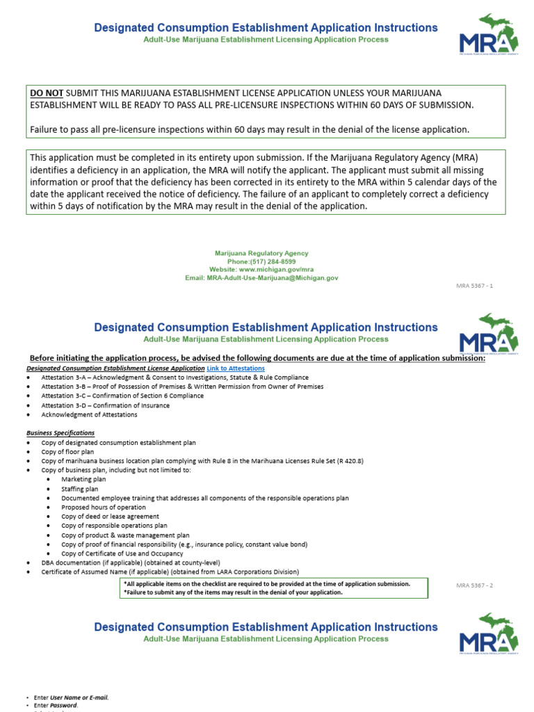 Michigan Marijuana Consumption License Guide | PDF | Sole ...