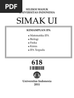 Download id Soal SIMAK UI 2011 - Kemampuan IPA Kode Soal 618 Soal Asli1 by Alex Ander Gordon SN84685831 doc pdf