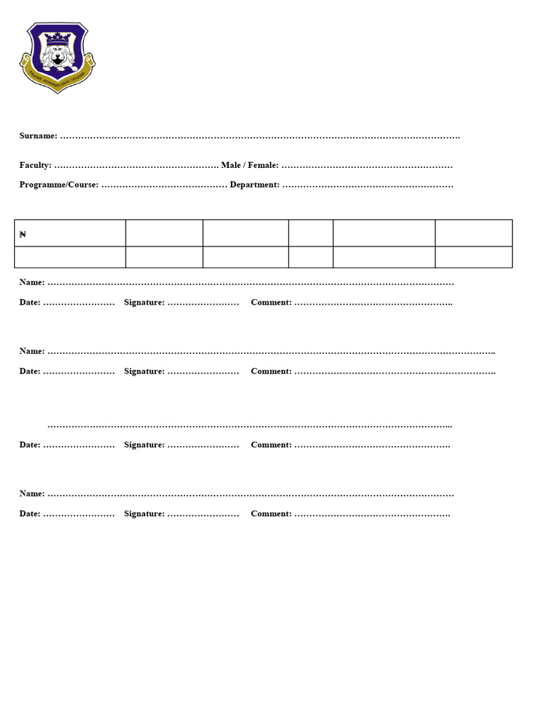 TYPE 2 Clearance Form | PDF