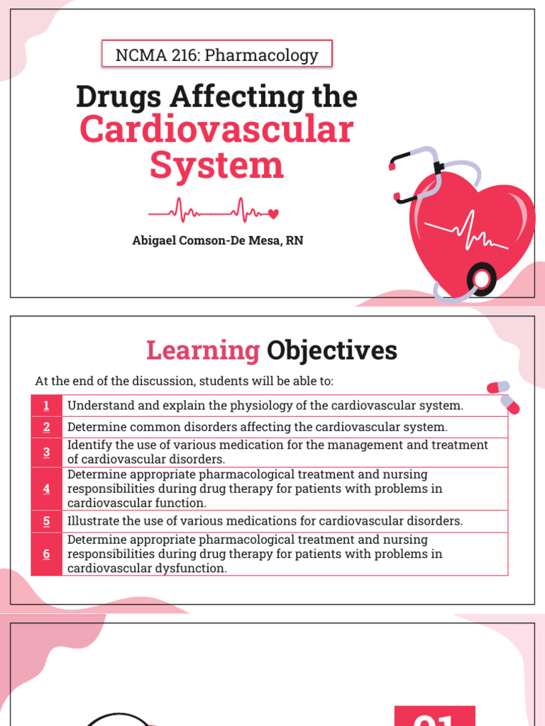 Drugs Affecting Cardiovascular System | PDF | Heart Valve | Heart