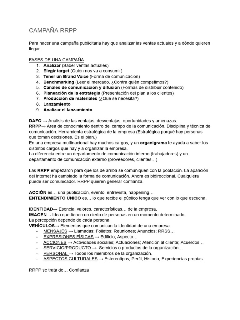 Fundamentos de Las RRPP | PDF | Marketing | Business