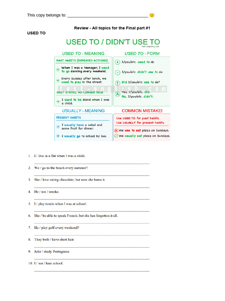 Review - All Topics For The Final | PDF