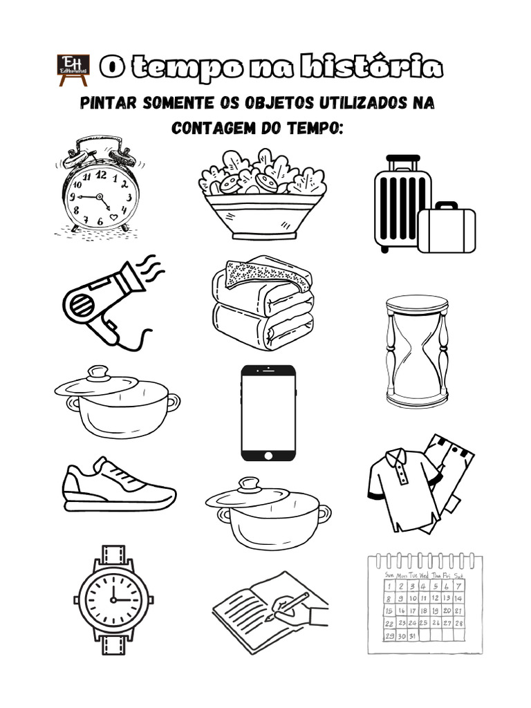 Tempo - Atividade Lúdica (Adaptado) | PDF