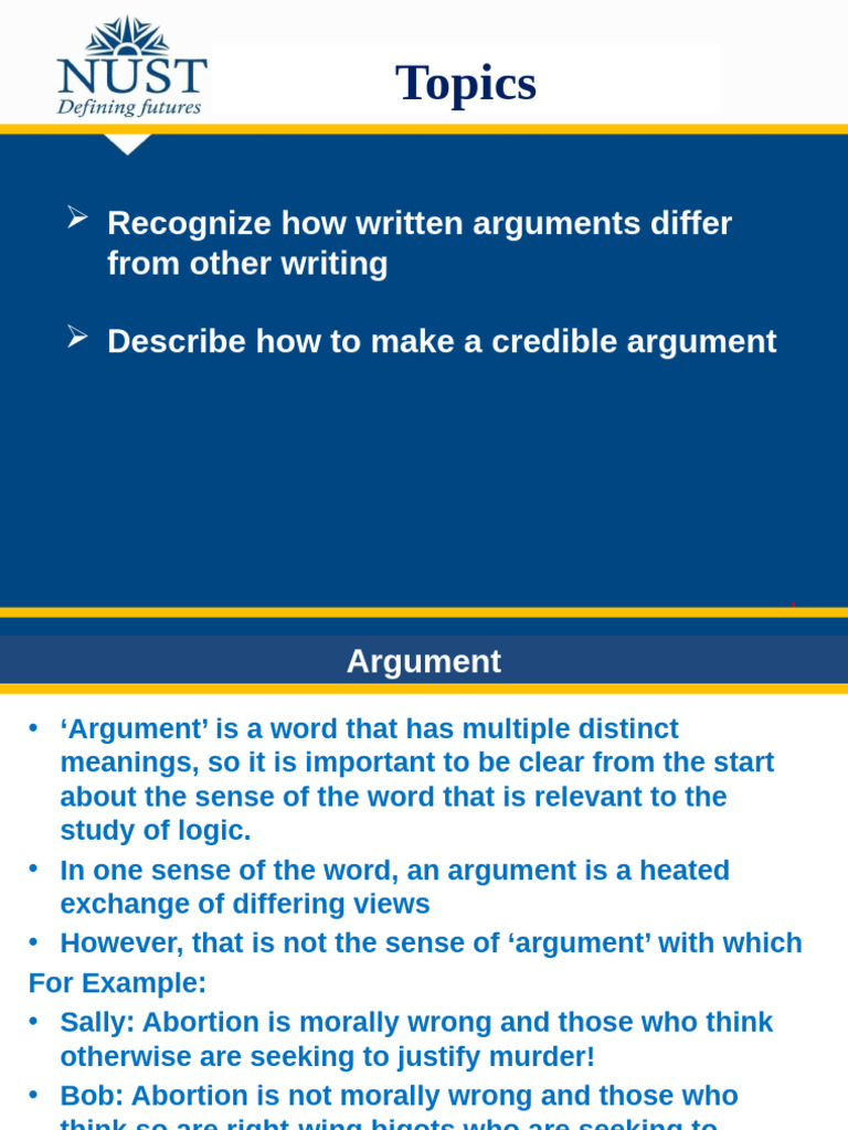 Lec Developing Arg-61 | PDF | Argument | Fallacy
