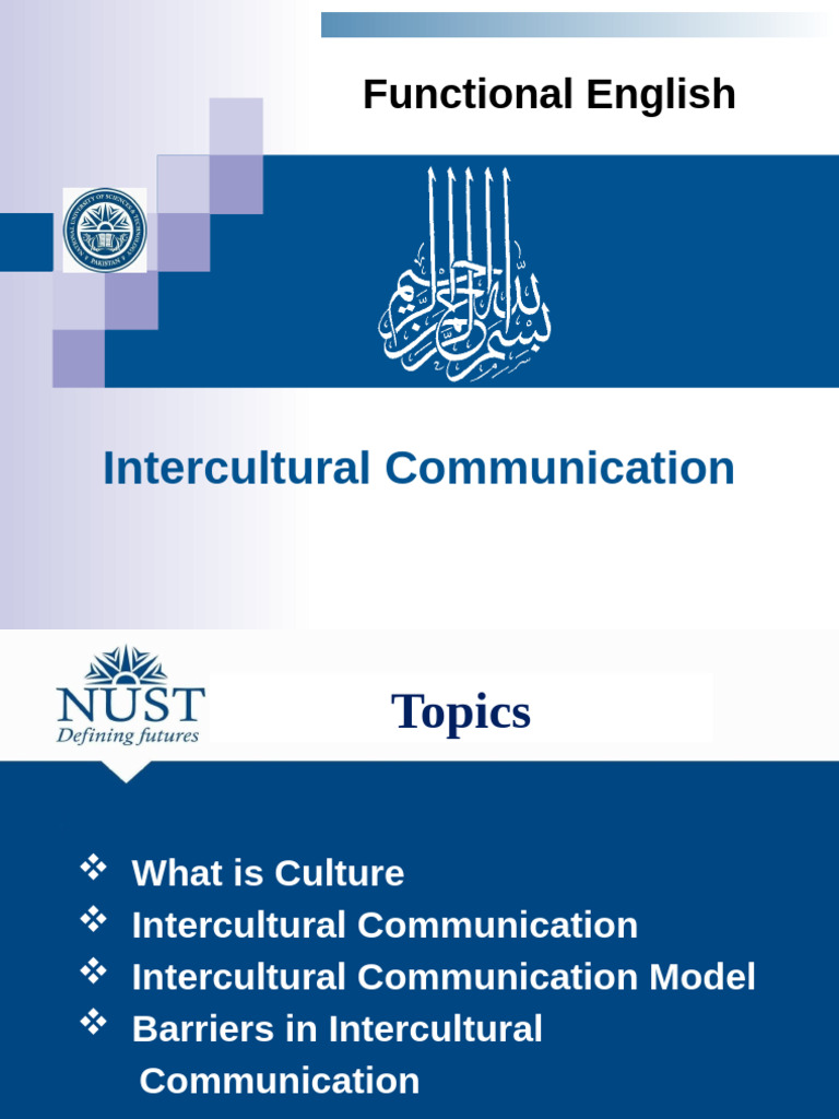 FE Lec Intercultural Communication | PDF | Cross Cultural Communication ...