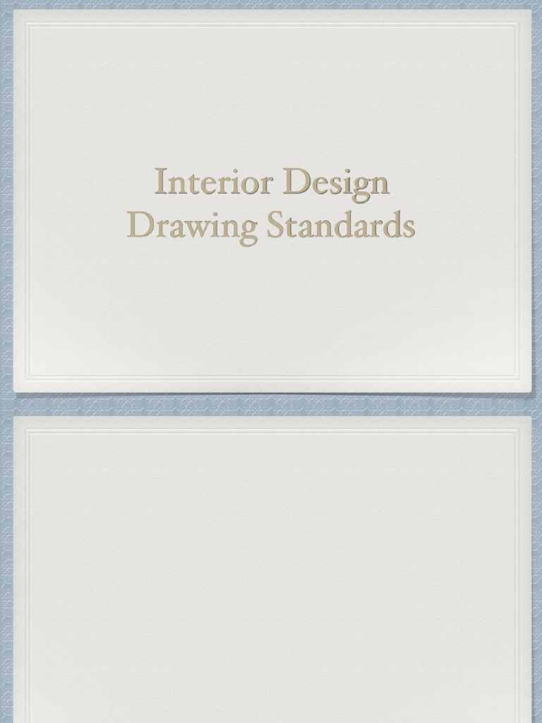 Interior Design Reference Drawings | PDF