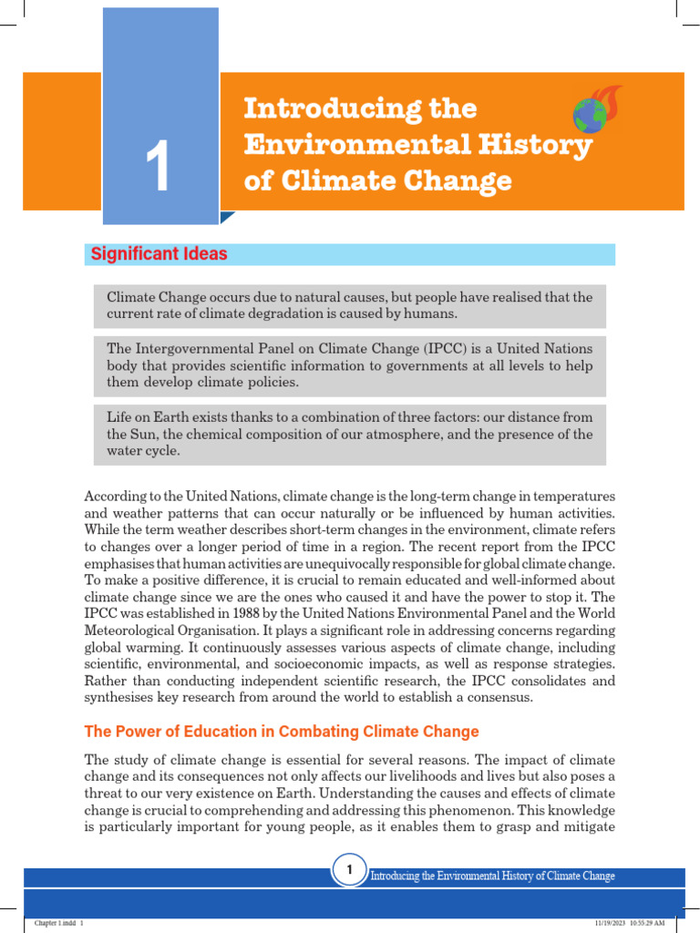 Introducing The Environmental History of Climate Change | PDF | Climate ...