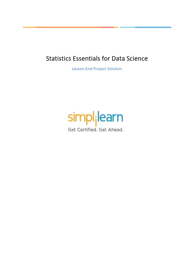 Stats Solution Lesson End Project Ps1 Latest | PDF | Statistics ...