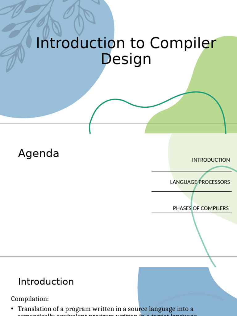 Overview of Compiler Design Phases | PDF | Parsing | Compiler