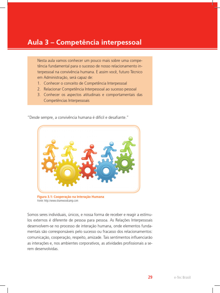 Aula 2 - Competências Interpessoais | PDF | Competência (Recursos ...