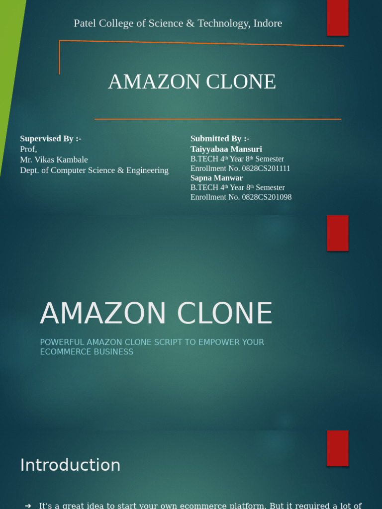 Amazon Clone Script for E-commerce Success | PDF | E Commerce ...