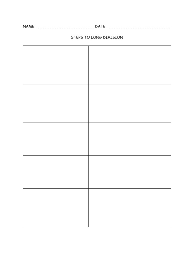 Long Division Step-by-Step Guide | PDF