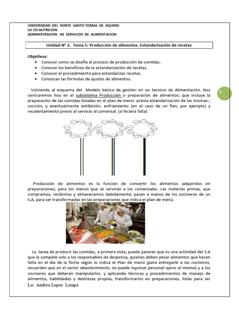 Estandarización de Recetas en Alimentación | PDF | Alimentos | Cocinando