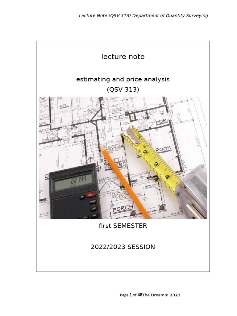 Construction Estimating Overview | PDF | General Contractor | Labour ...
