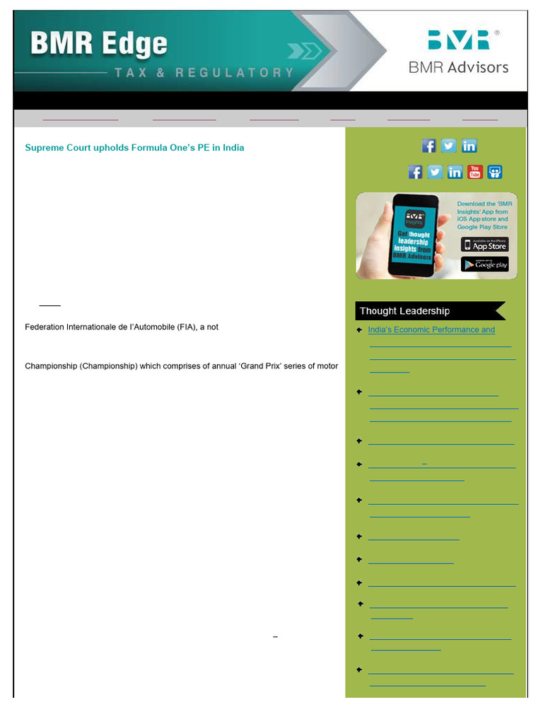 Indian Perspectives On Pes-1 | PDF | Formula One | Fédération ...
