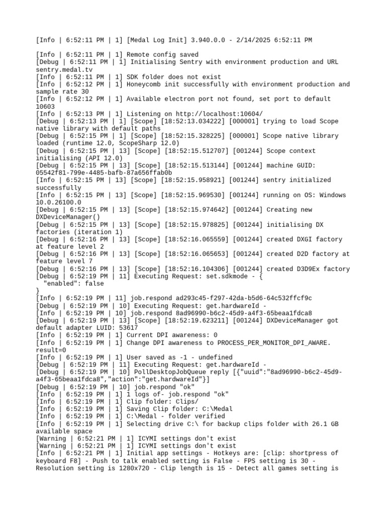 Medal Log Initialization Report | PDF | Keyboard Shortcut | Computer ...