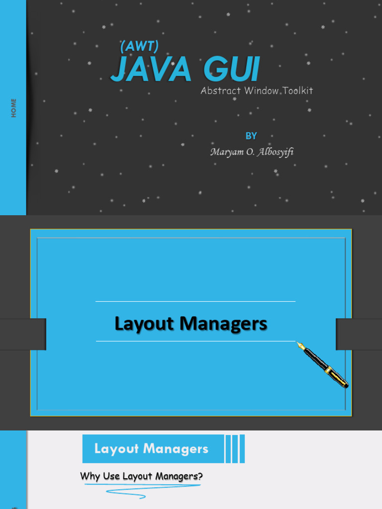 Second Lec LayoutManagers | PDF | Method (Computer Programming) | Class ...