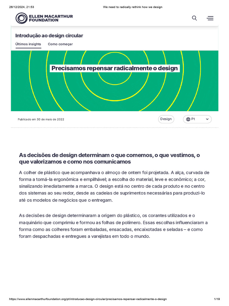 Repensando o Design Circular para Sustentabilidade | PDF | Reciclagem ...