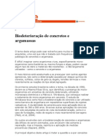 Biodeterioração de concretos e argamassas